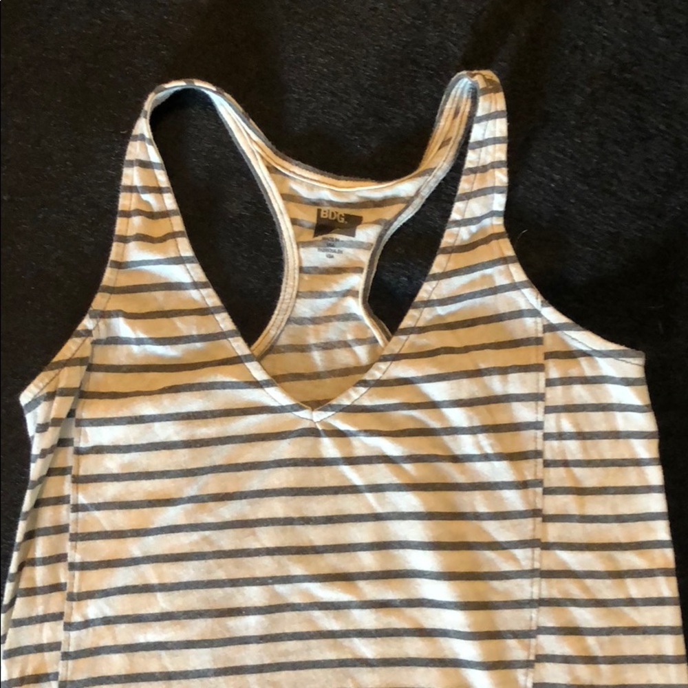 BDG Striped Racerback Tank Top - Picture 2 of 3